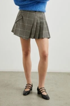 RAILS ADRIANA SKIRT - TEAL MULTI CHECK