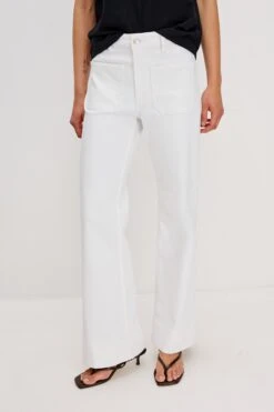RAILS ALAMITOS FLARED TROUSER - SALT WHITE