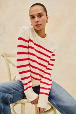RAILS ALISE SWEATER - CHERRY STRIPE