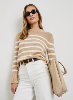 RAILS ALISE SWEATER - IVORY BIRCH STRIPE -Rails ALISE IVORY BIRCH STRIPE 1