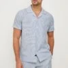 RAILS AMALFI SHIRT - BLUE WHITE SEERSUCKER