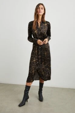 RAILS ANINA DRESS - UMBER LEOPARD -Rails ANINA UMBER LEOPARD 1 1