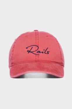 RAILS ANNIVERSARY BASEBALL CAP - WASHED RED