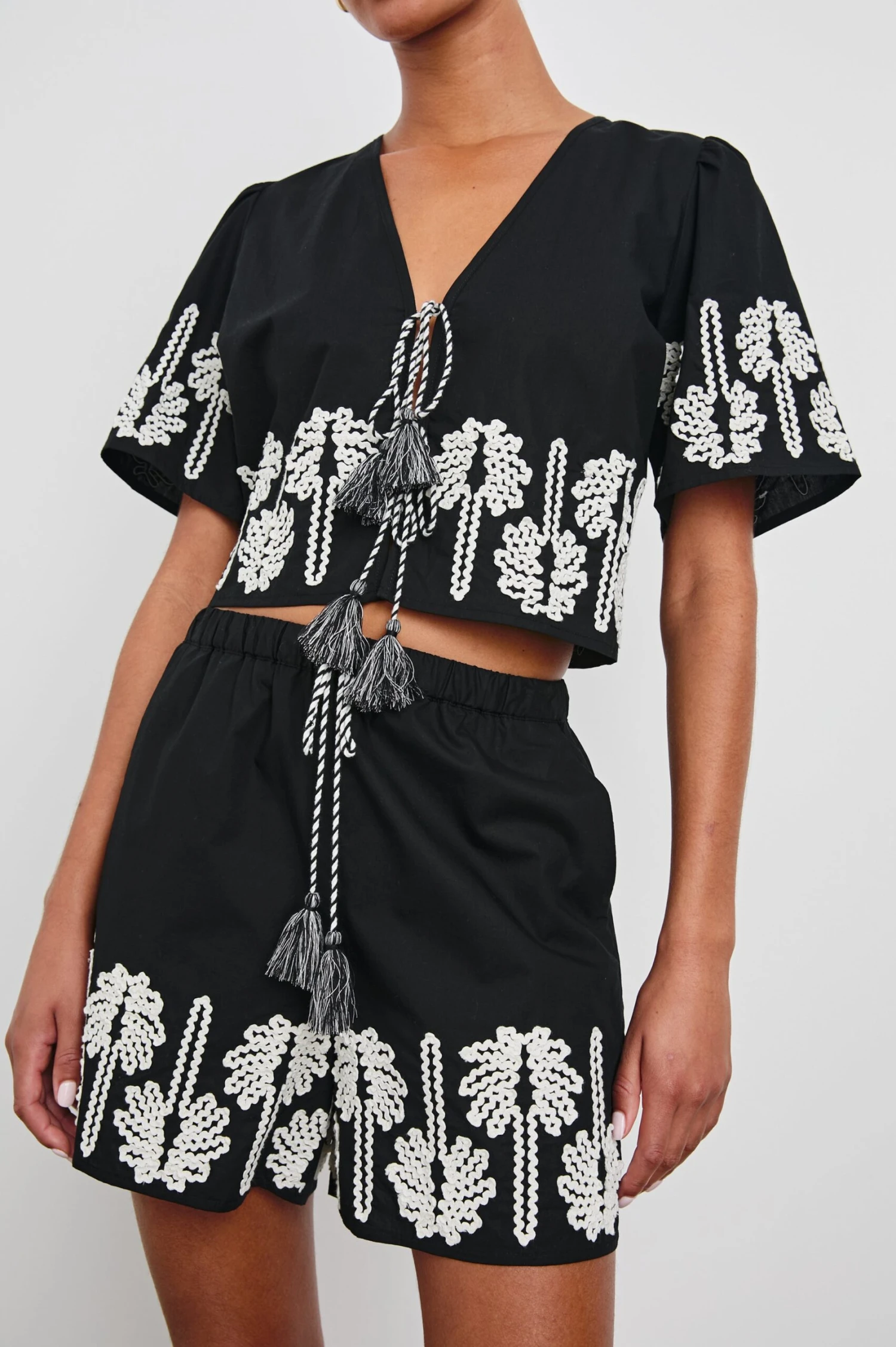 RAILS ARMANDA SHORT - BLACK IVORY PALM TREES 7 RAILS ARMANDA SHORT - BLACK IVORY PALM TREES - Image 5