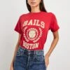 BOYFRIEND T-SHIRT - RAILS BOSTON RED -Rails BOYFRIEND TEE RAILS BOSTON CRIMSON 1