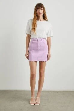 RAILS BRENTWOOD SKIRT - LILAC RAW HEM -Rails BRENTWOOD LILAC RAW HEM 3