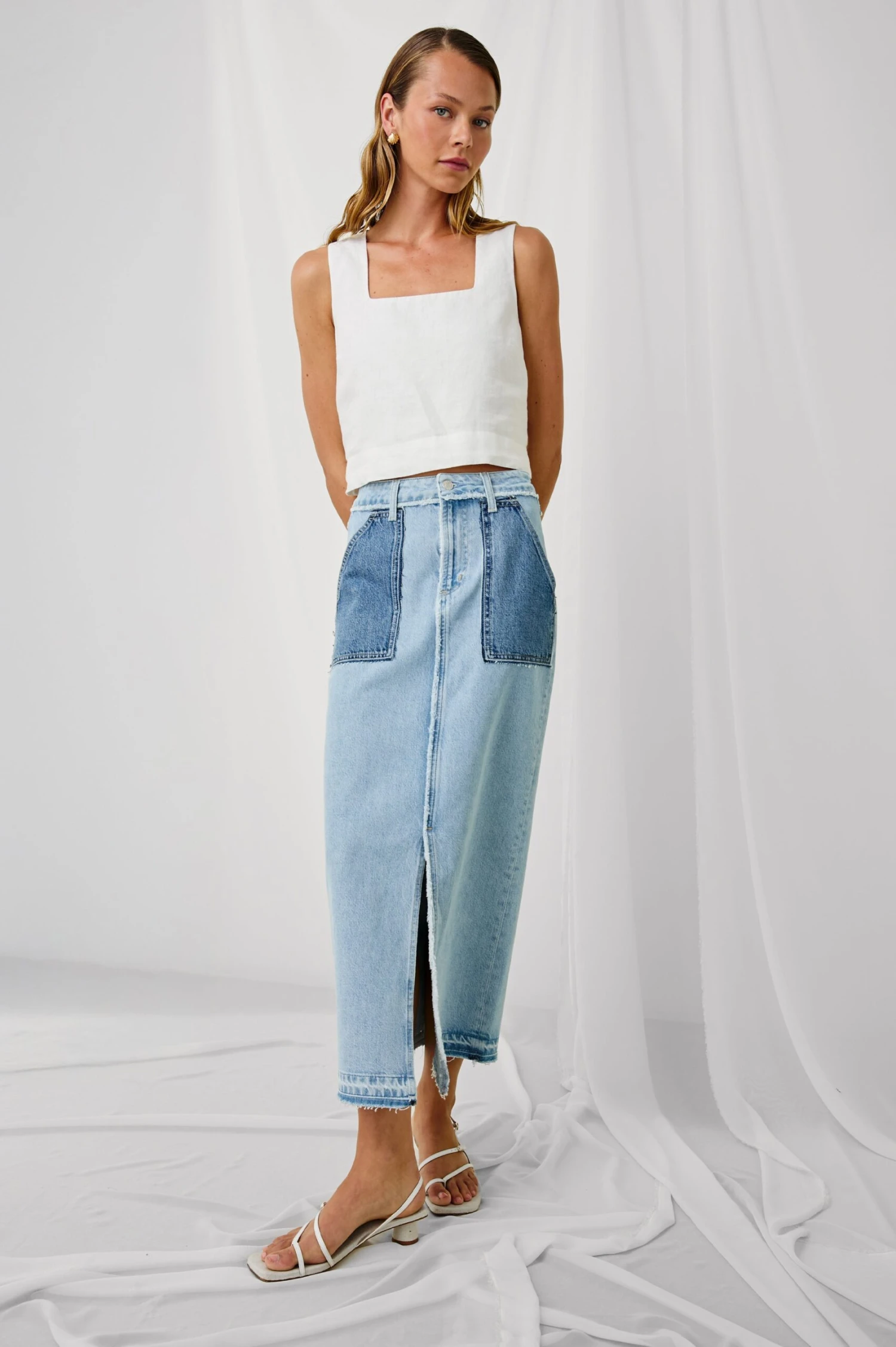 RAILS CALABASAS SKIRT - TATTERED PATCHWORK 5 RAILS CALABASAS SKIRT - TATTERED PATCHWORK - Image 3