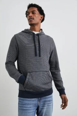 RAILS CALVIN HOODIE - NAVY CREAM STRIPE