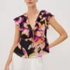 RAILS CARMINE TOP - DUSK ORCHID 1 RAILS CARMINE TOP - DUSK ORCHID -Rails CARMINE DUSK ORCHID 1