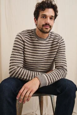 RAILS CARRICK SWEATER - NAVY OAT STRIPE 9 RAILS CARRICK SWEATER - NAVY OAT STRIPE -Rails CARRICK NAVY OAT STRIPE 4A