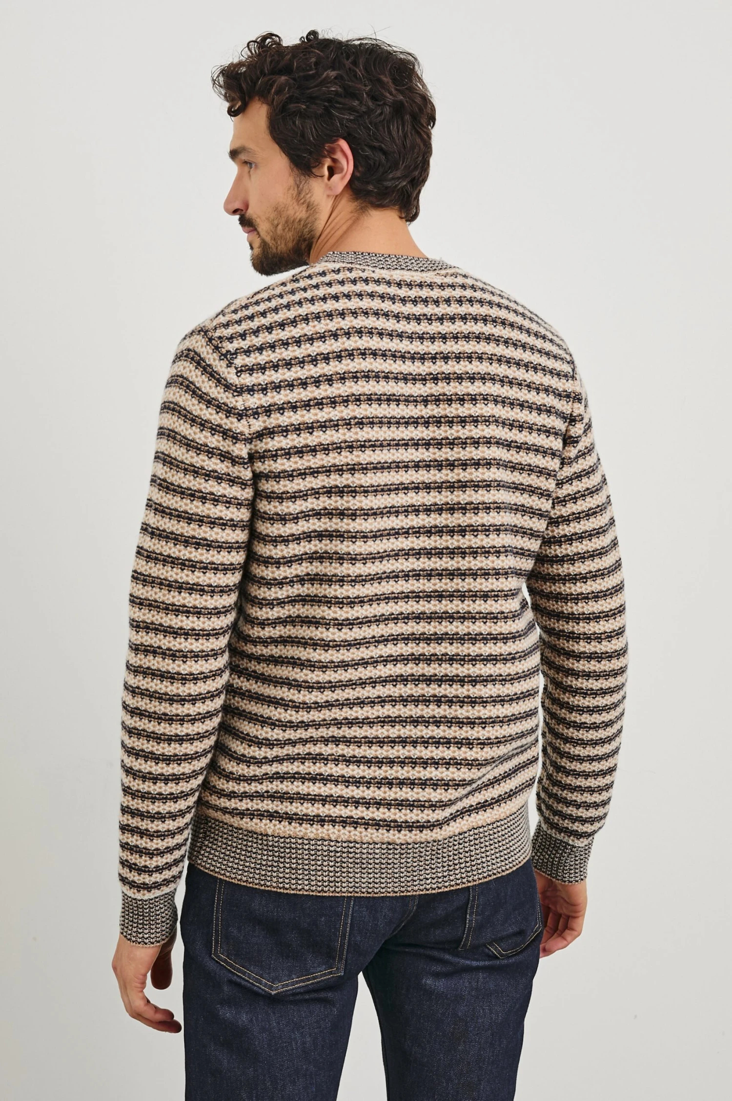 RAILS CARRICK SWEATER - NAVY OAT STRIPE 7 RAILS CARRICK SWEATER - NAVY OAT STRIPE - Image 5