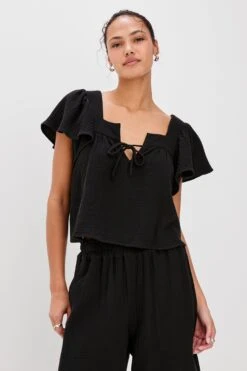 RAILS CASIE TOP - BLACK
