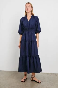 RAILS CATERINE DRESS - NAVY