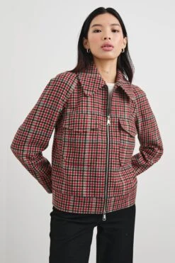 RAILS CHEYENNE JACKET - CRIMSON MINI CHECK 10 RAILS CHEYENNE JACKET - CRIMSON MINI CHECK -Rails CHEYENNE CRIMSON MINI CHECK 1A