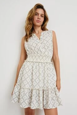 RAILS CINDY DRESS - IVORY ZANZIBAR