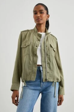 RAILS COLLINS JACKET - GAUZE MERMAID