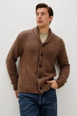 RAILS CORDEN CARDIGAN - CHESTNUT SPECKLE