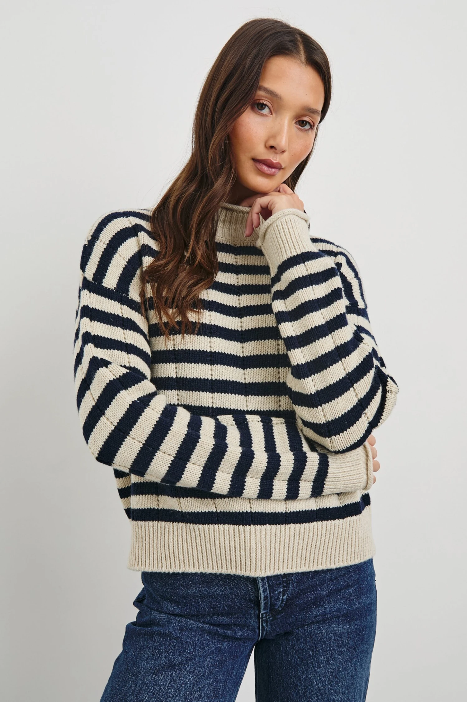 RAILS CORRINE SWEATER - OAT NAVY STRIPE 6 RAILS CORRINE SWEATER - OAT NAVY STRIPE - Image 4
