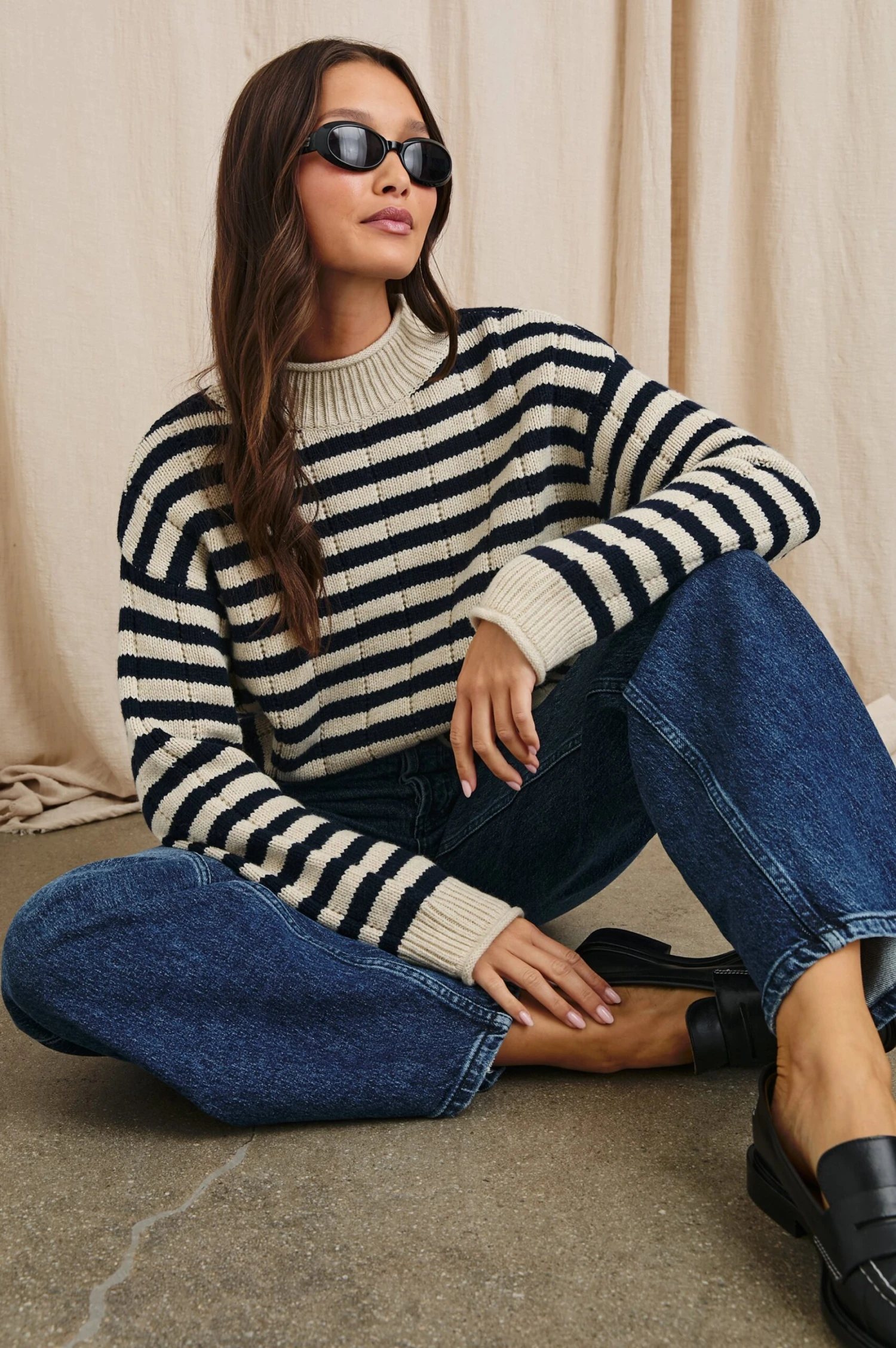 RAILS CORRINE SWEATER - OAT NAVY STRIPE 7 RAILS CORRINE SWEATER - OAT NAVY STRIPE - Image 5