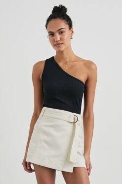 RAILS DEANNA SKIRT - VINTAGE ECRU CONTRAST STITCH -Rails DEANNA VINTAGE ECRU CONTRAST STITCH 4 1