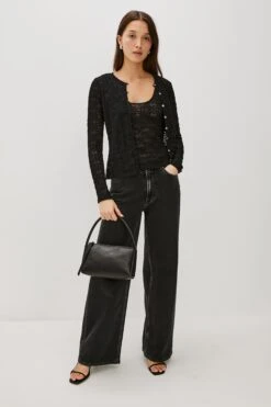 RAILS DONYA TOP - BLACK LACE -Rails DONYA BLACK LACE 3A