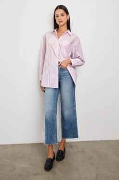 RAILS ELSA SHIRT - CHERRY BLOSSOM STRIPE -Rails ELSA CHERRY BLOSSOM STRIPE 3