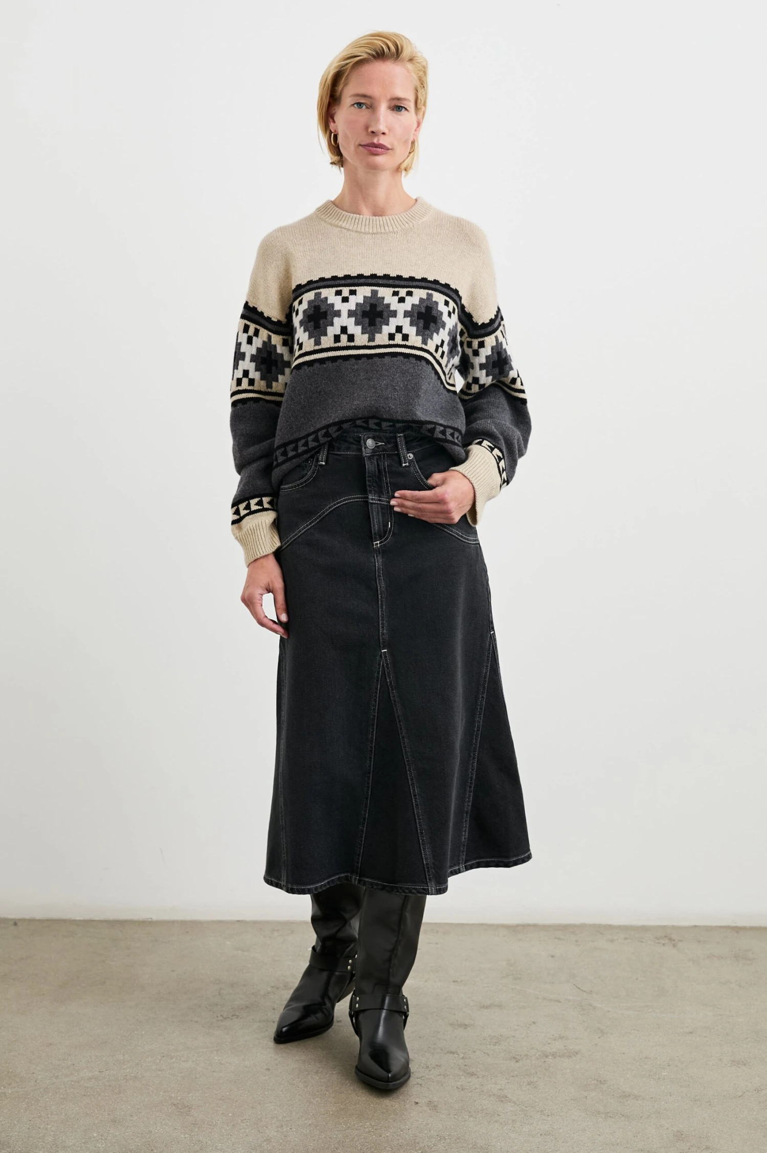 RAILS EMMA SWEATER - HEATHER FAIR ISLE 5 RAILS EMMA SWEATER - HEATHER FAIR ISLE - Image 3