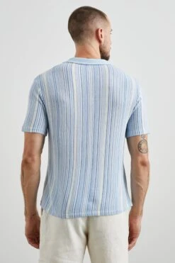 RAILS ETANNE POLO SHIRT - MERIDIAN ECRU STRIPE -Rails ETANNE MERIDIAN ECRU STRIPE 5