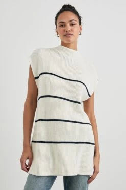 RAILS ETTA SWEATER - IVORY NAVY STRIPE