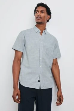 RAILS FAIRFAX RELAXED FIT SHIRT - TIDAL ETCH