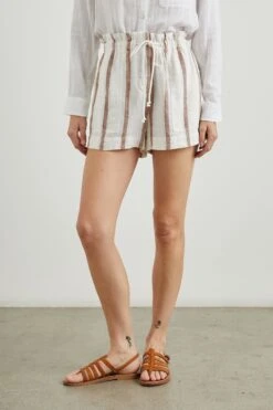 RAILS FOSTER SHORT - COCONUT STRIPE
