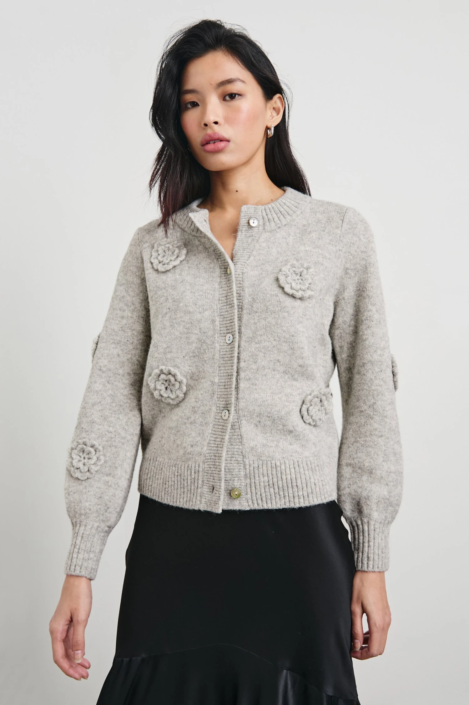 RAILS FRANCESCA CARDIGAN - HEATHER GREY 3 RAILS FRANCESCA CARDIGAN - HEATHER GREY