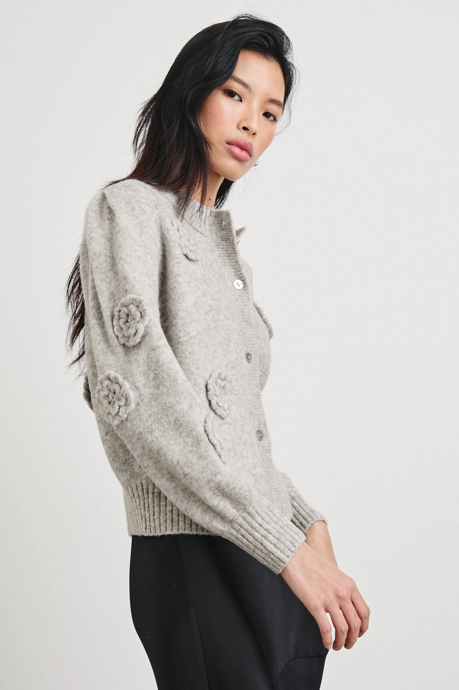 RAILS FRANCESCA CARDIGAN - HEATHER GREY 6 RAILS FRANCESCA CARDIGAN - HEATHER GREY - Image 4