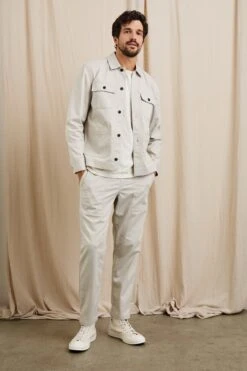 RAILS FRANKLIN JACKET - OAT RAILROAD DOBBY -Rails FRANKLIN OAT RAILROAD DOBBY 3C