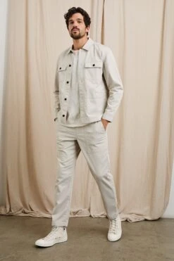 RAILS FRANKLIN JACKET - OAT RAILROAD DOBBY -Rails FRANKLIN OAT RAILROAD DOBBY 3E