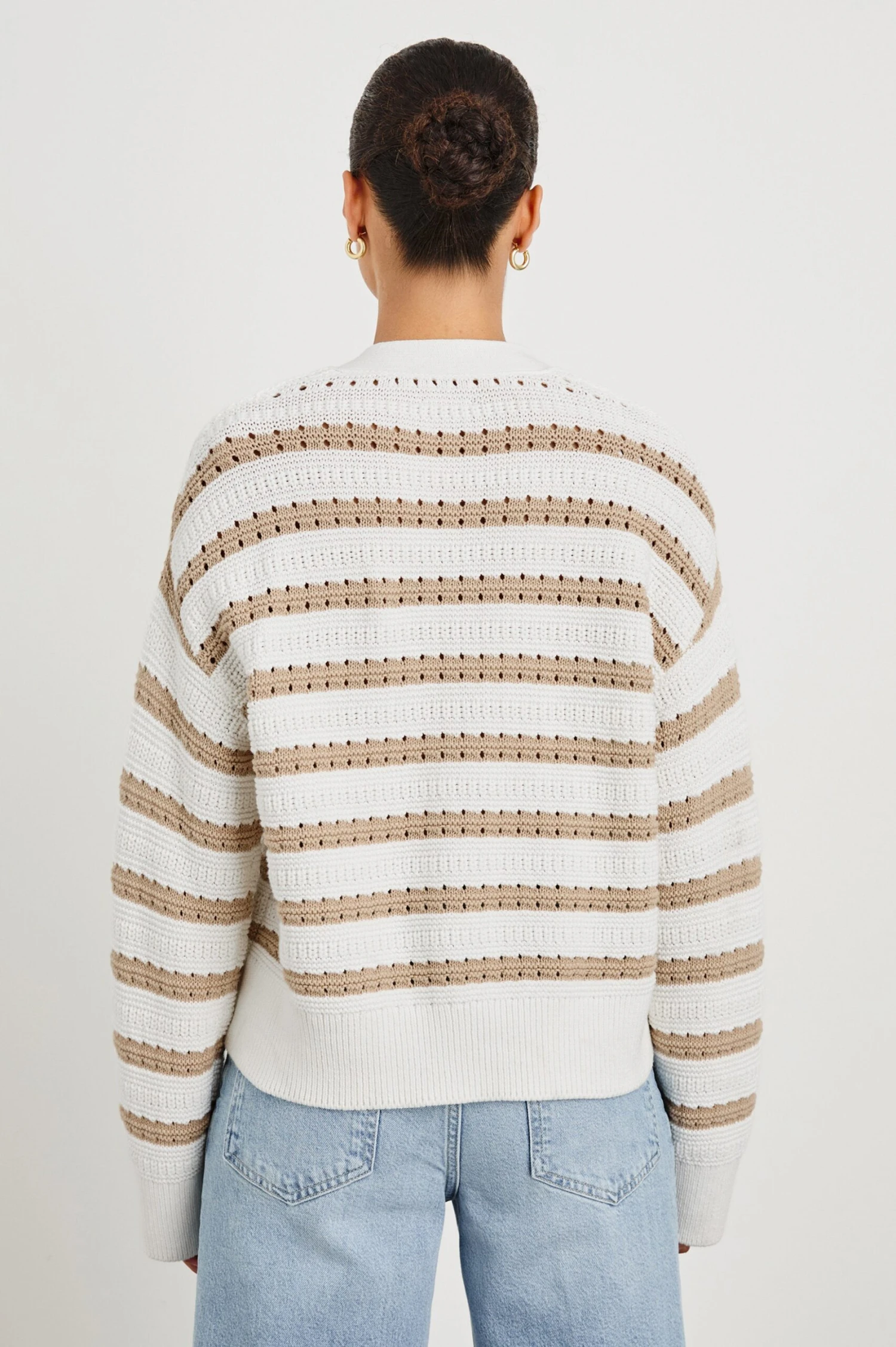 RAILS GENEVA CARDIGAN - IVORY OAT STRIPE 7 RAILS GENEVA CARDIGAN - IVORY OAT STRIPE - Image 5