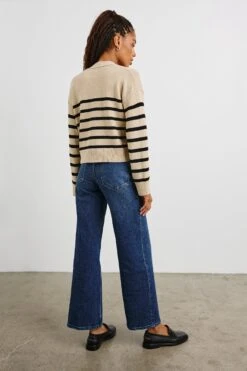 RAILS GENEVA CARDIGAN - OATMEAL BLACK STRIPE 11 RAILS GENEVA CARDIGAN - OATMEAL BLACK STRIPE -Rails GENEVA OATMEAL BLACK STRIPES 5