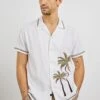 RAILS GIBSON SHIRT - WHITE BROWN PALM 2 RAILS GIBSON SHIRT - WHITE BROWN PALM -Rails GIBSON WHITE BROWN PALM 1