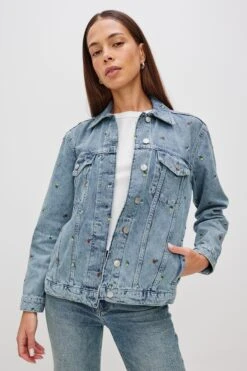 RAILS GROVE BOYFRIEND TRUCKER JACKET - FLOWER FIELD