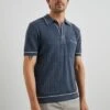 RAILS HARDY POLO SHIRT - FADED NAVY