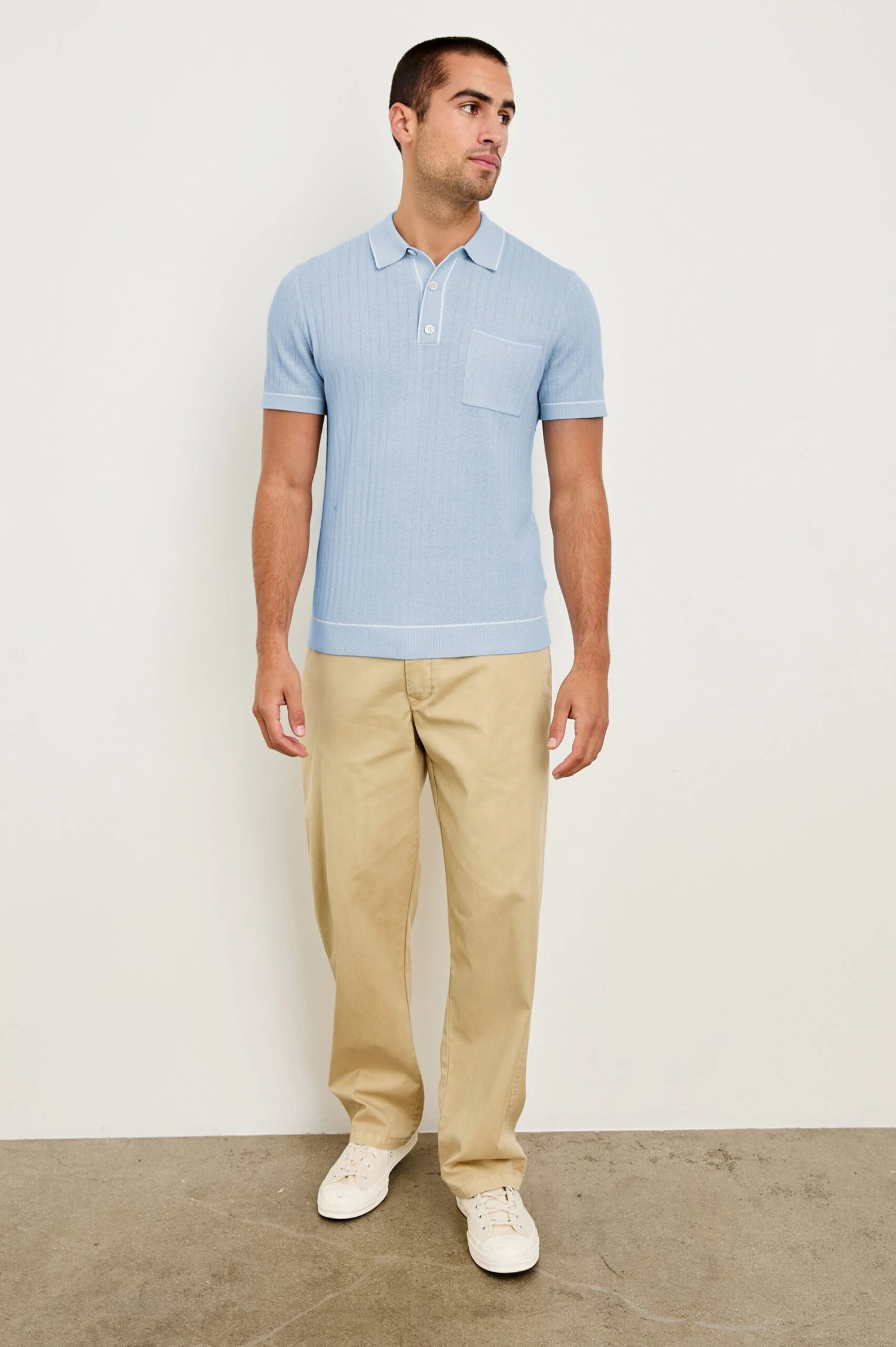 RAILS HARDY POLO SHIRT - LIGHT BLUE MELANGE 4 RAILS HARDY POLO SHIRT - LIGHT BLUE MELANGE - Image 2