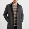 RAILS HOCKNEY OVERCOAT - GREY CHECK PLAID