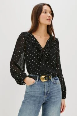 RAILS HONORA TOP - POLKA DOTS
