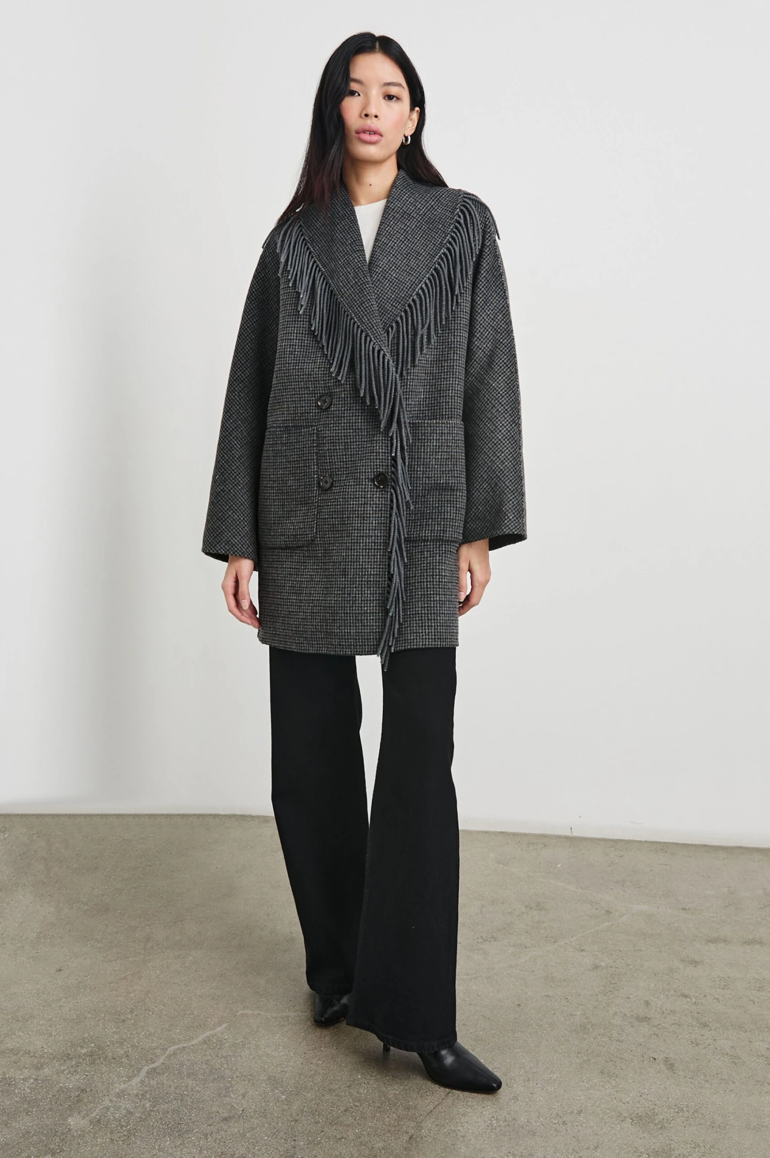 RAILS HUGO COAT - CHARCOAL CHECK 5 RAILS HUGO COAT - CHARCOAL CHECK - Image 3