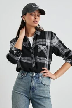 RAILS HUNTER SHIRT - BLACK CINDER