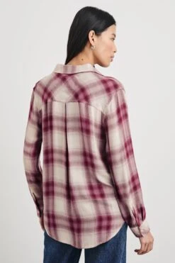 RAILS HUNTER SHIRT - FADED PLUM IVORY -Rails HUNTER FADED PLUM IVORY 5