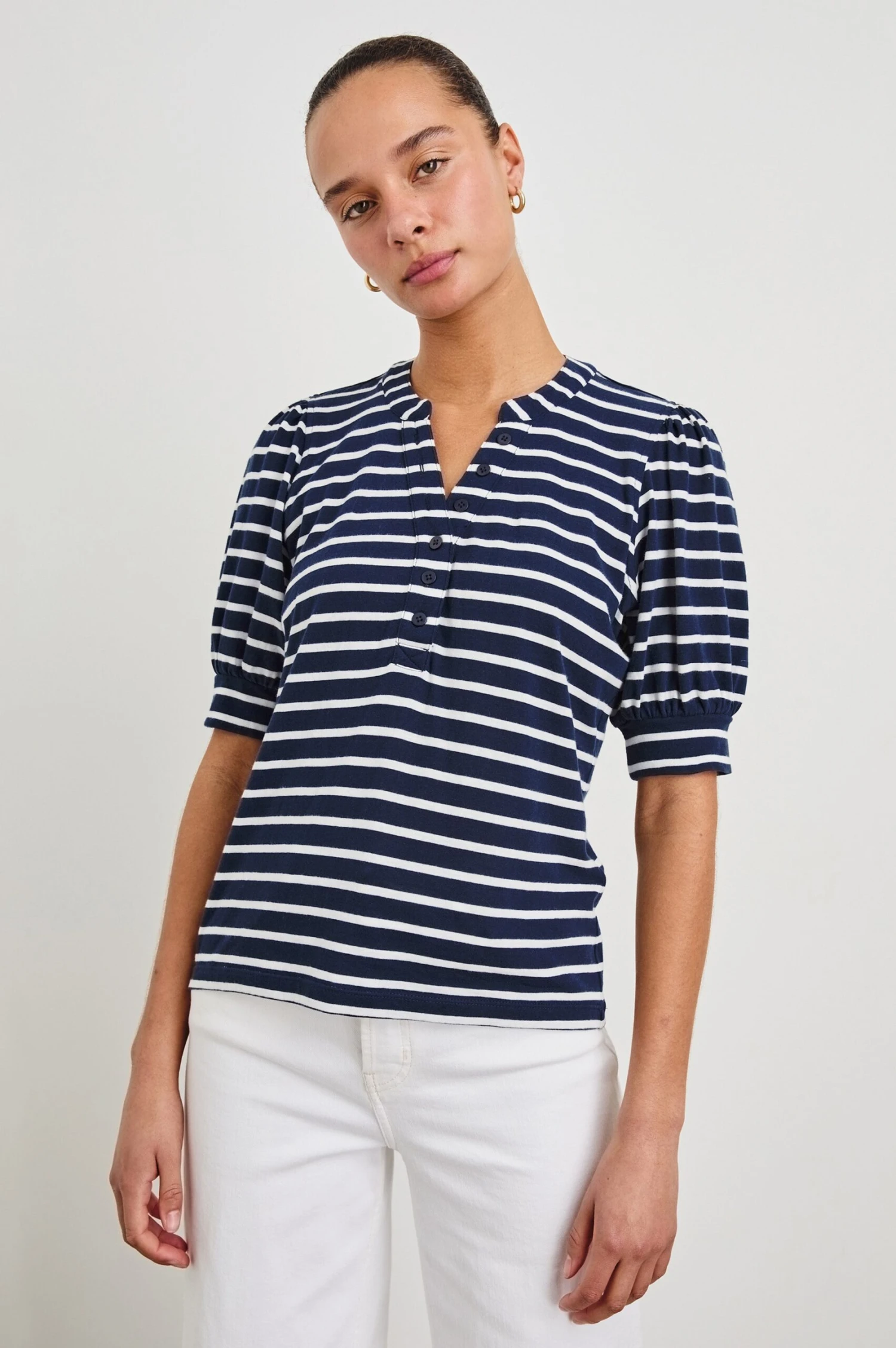 RAILS JEWEL TOP - NAVY IVORY STRIPE 6 RAILS JEWEL TOP - NAVY IVORY STRIPE - Image 4