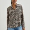 RAILS JOSEPHINE SHIRT - TAUPE MIXED ANIMAL -Rails JOSEPHINE TAUPE MIXED ANIMAL 1