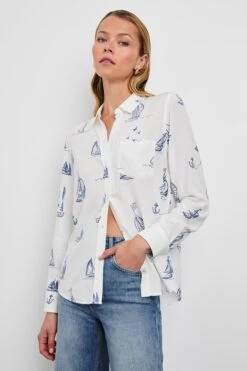 RAILS KATHRYN SHIRT - SAILBOATS