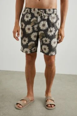 RAILS KIAN SWIM SHORT - SUNFLOWER TWIRL BARK
